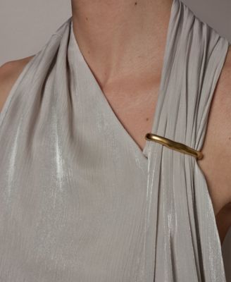 Women's Asymmetrical Halter Neck Top