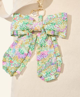 Flower Show Oversized Flower Field Printed Bow Bag Charm