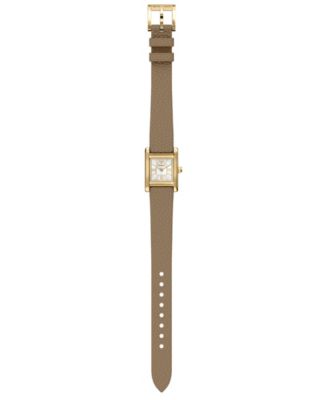 Women's Quartz Two-Hand Brown Leather Watch, 26mm