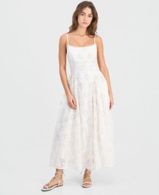 Women's Caerwyn Square Neck Sleeveless Midi Dress