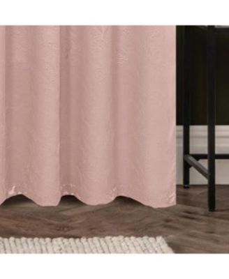 100% Polyester 200 GSM Arlo Embossed Blackout Grommet Curtain Panel Blush