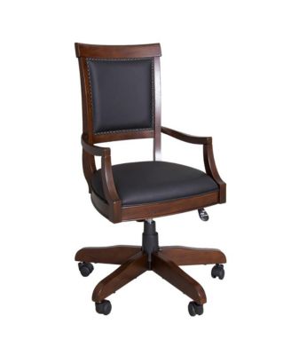 Liberty Furniture Brayton Manor Jr Executive Desk Chair, W23 x D23 x H42, Dark Brown