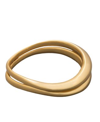 2-Pc. Gold-Tone Molten Bangle Bracelets Set