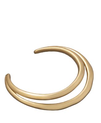 Gold-Tone Molten Multi-Row Necklace