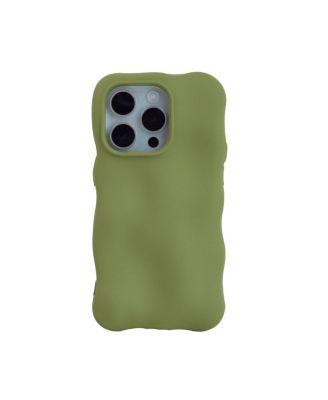 Matte Green Bubbles iPhone 15 Pro Case