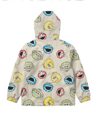 Boys' 2T-5T Printed Hooded Windbreaker Jacket