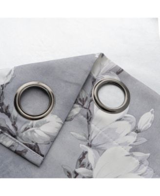 Blossom Printed Blackout Grommet Curtain Panel