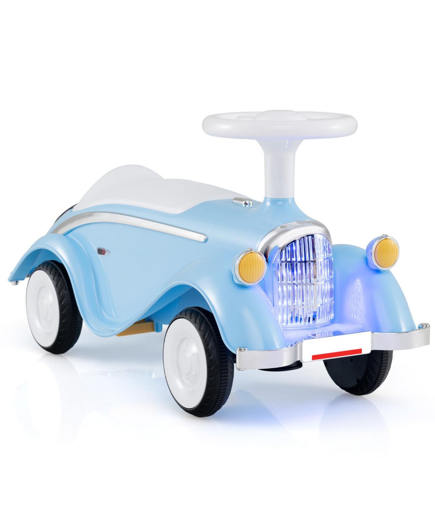 Детская игрушка Slickblue Classic Sliding Car Ride-On Toy with LED Headlight & Horn, 33 lbs., Ages 19-36 Months, цвет: Синий — фото 1