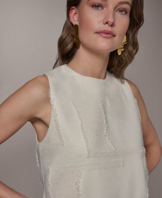 Petite Round Neck Crop Top