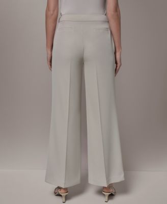 Petite High-Waist Wide-Leg Pants