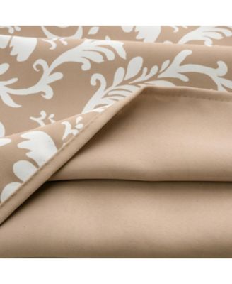Olivia 100% Polyester 190 GSM Cressida Reversible Grommet Curtain Panel 54" x 90"