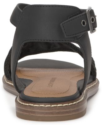 Women's Kimaya Crochet Ankle-Strap Flat Sandals