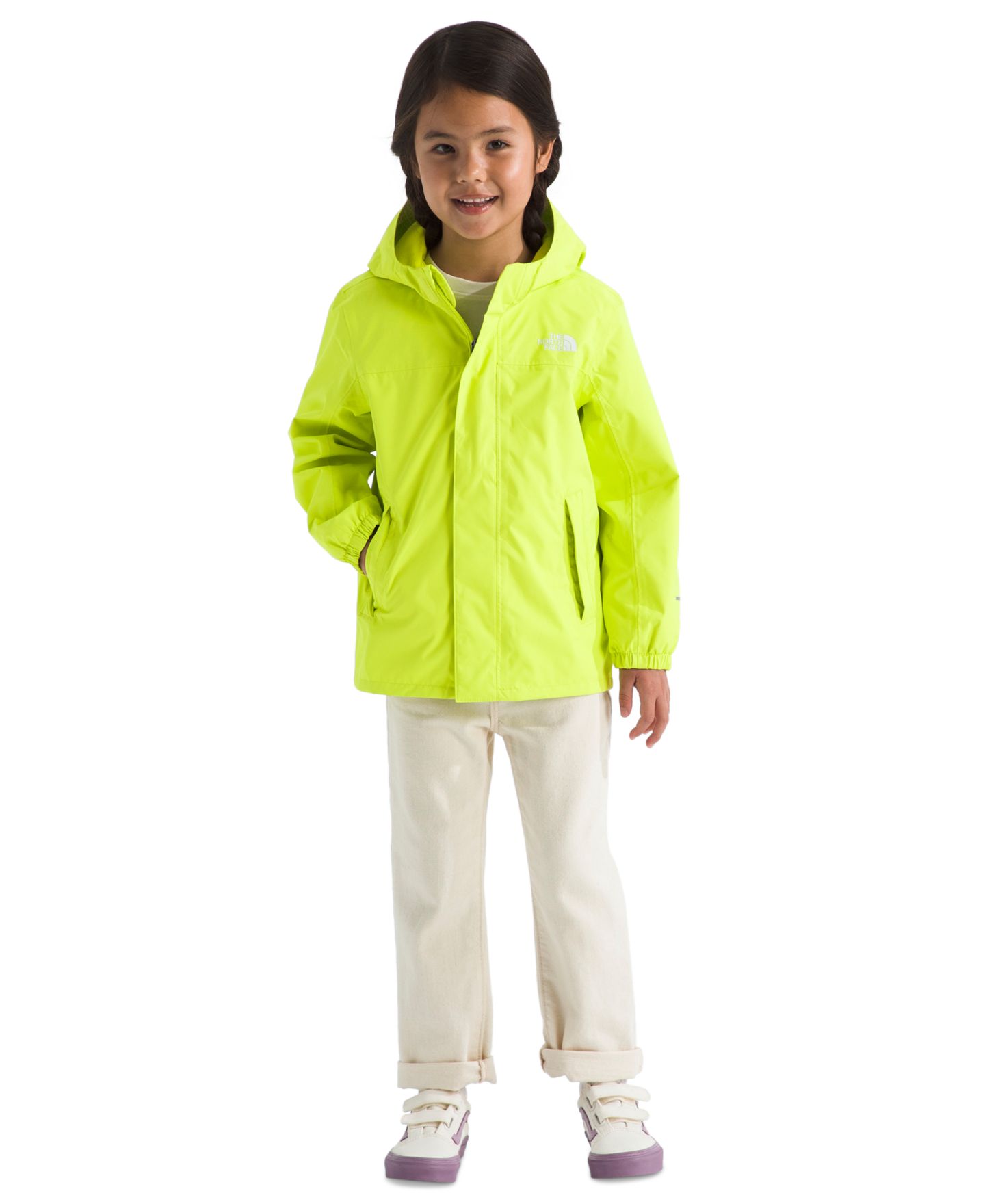Детская куртка The North Face Antora Hooded Rain, цвет: Лаймовый — фото 2