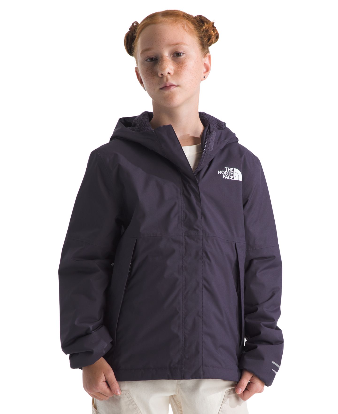 Куртка The North Face Antora Regular-Fit Rain Jacket для девочек, цвет: Тёмный тёмно-синий — фото 1