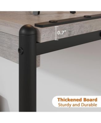 40" Entryway Table - Console Table with Storage, 2-Tier Sofa Table, Entry Table with Shelf, Hallway Table for Entryway, for Living Room, Couch