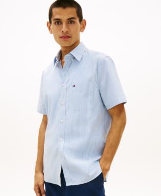Men's Heritage Short-Sleeve Pocket Striped Oxford Shirt