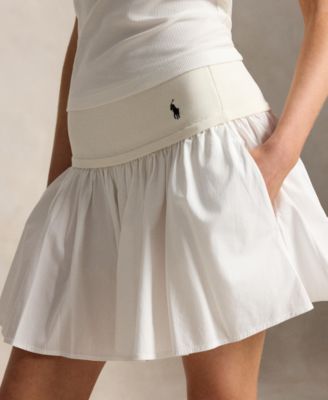 Women's Mid-Rise Flounce A-Line Mini Skirt