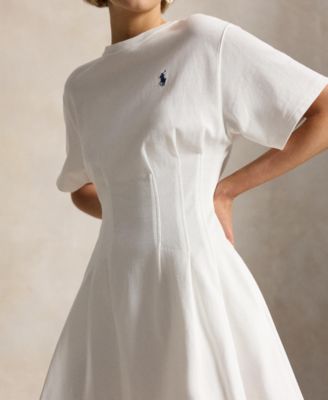 Women's Crewneck Fit & Flare T-Shirt Dress