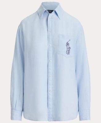 Women's Point Collar Long-Sleeve Shirt