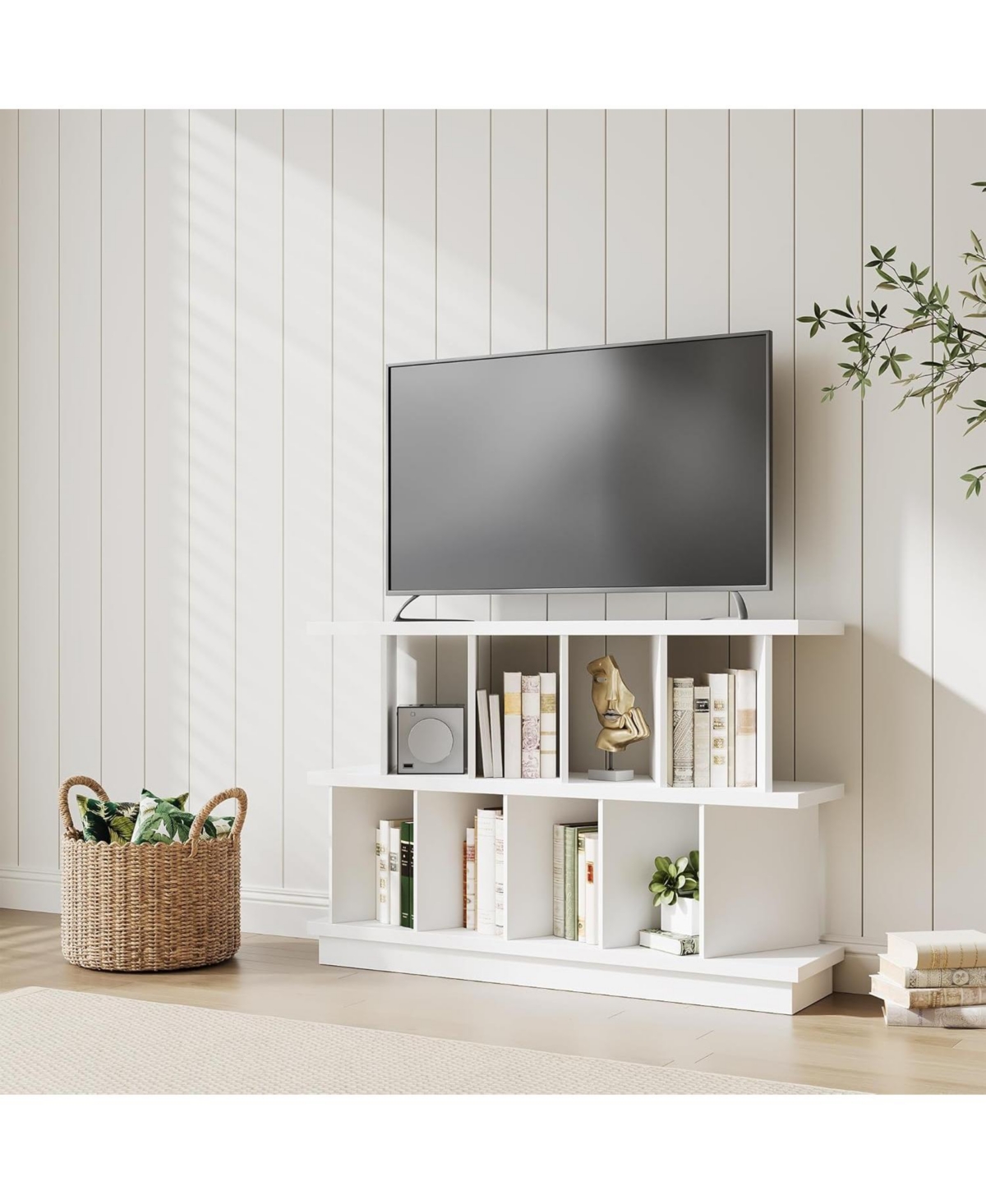 gaomon 8 Cube Storage Shelf Organizer with 10 Removable Back Panels, Open Display Bookcase for Living Room and Bedroom