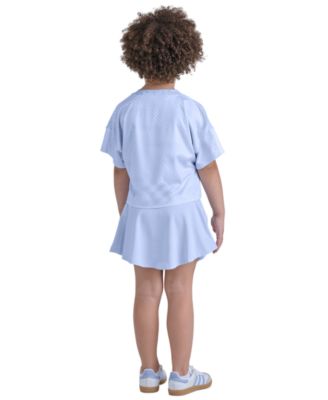 Girls' 2T-6X Short-Sleeve Top & Skort, 2-Piece Set
