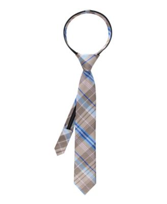 Baby Boys' Nantucket Plaid Pre-Tied Zipper Tie
