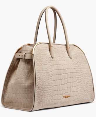 Satin Croco Extra Large Tote Bag