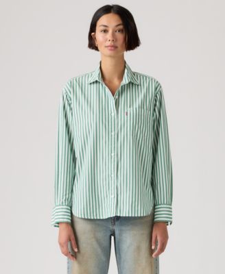 Women's Harlie Striped Boyfriend Shirt