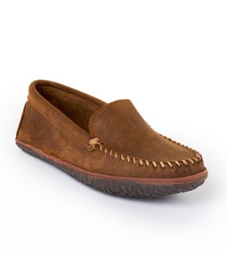 Men's Venetian Tread Suede Slip Ons Loafers