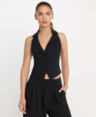 Women's Halter Neck Vest, Regular & Plus Size