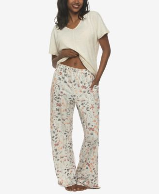 Women's Josephine V-Neck T-Shirt and Pants Pajama Set Style 900870