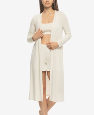 Women's Lena Modal Linen Cardigan Robe Style 910226