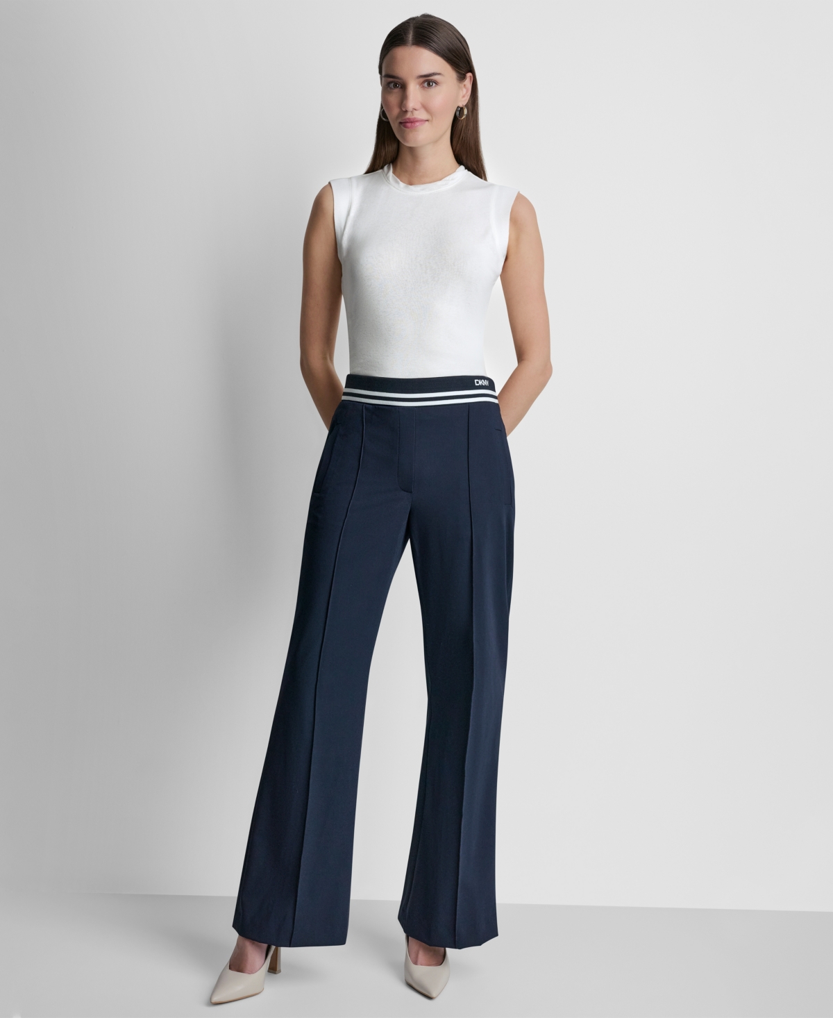 Dkny Women's Mid Rise Straight-Leg Pants