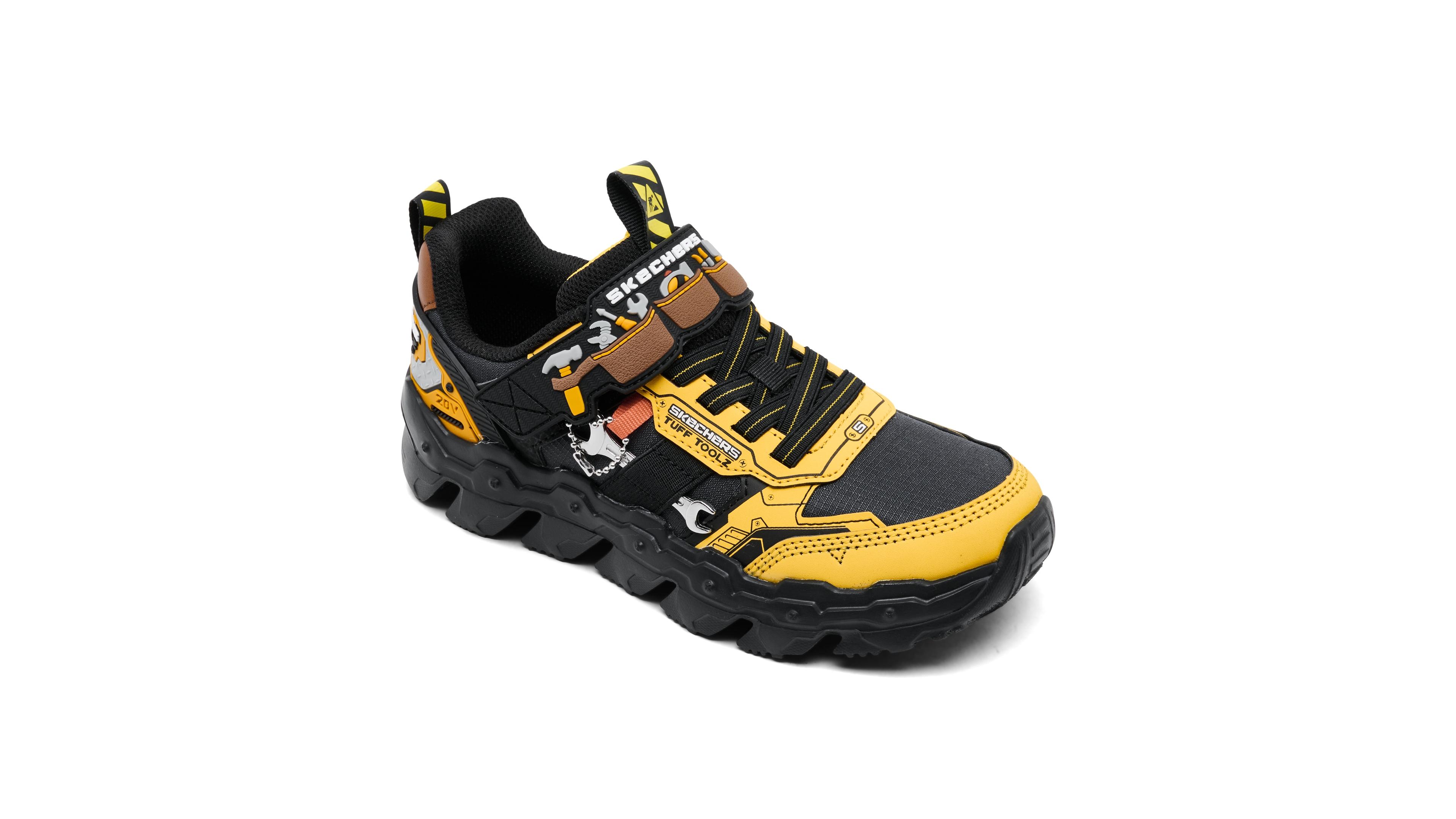 Skechers Little Kids Mega-Flex Lite - Tuff Toolz Fastening Strap Casual Sneakers from Finish Line