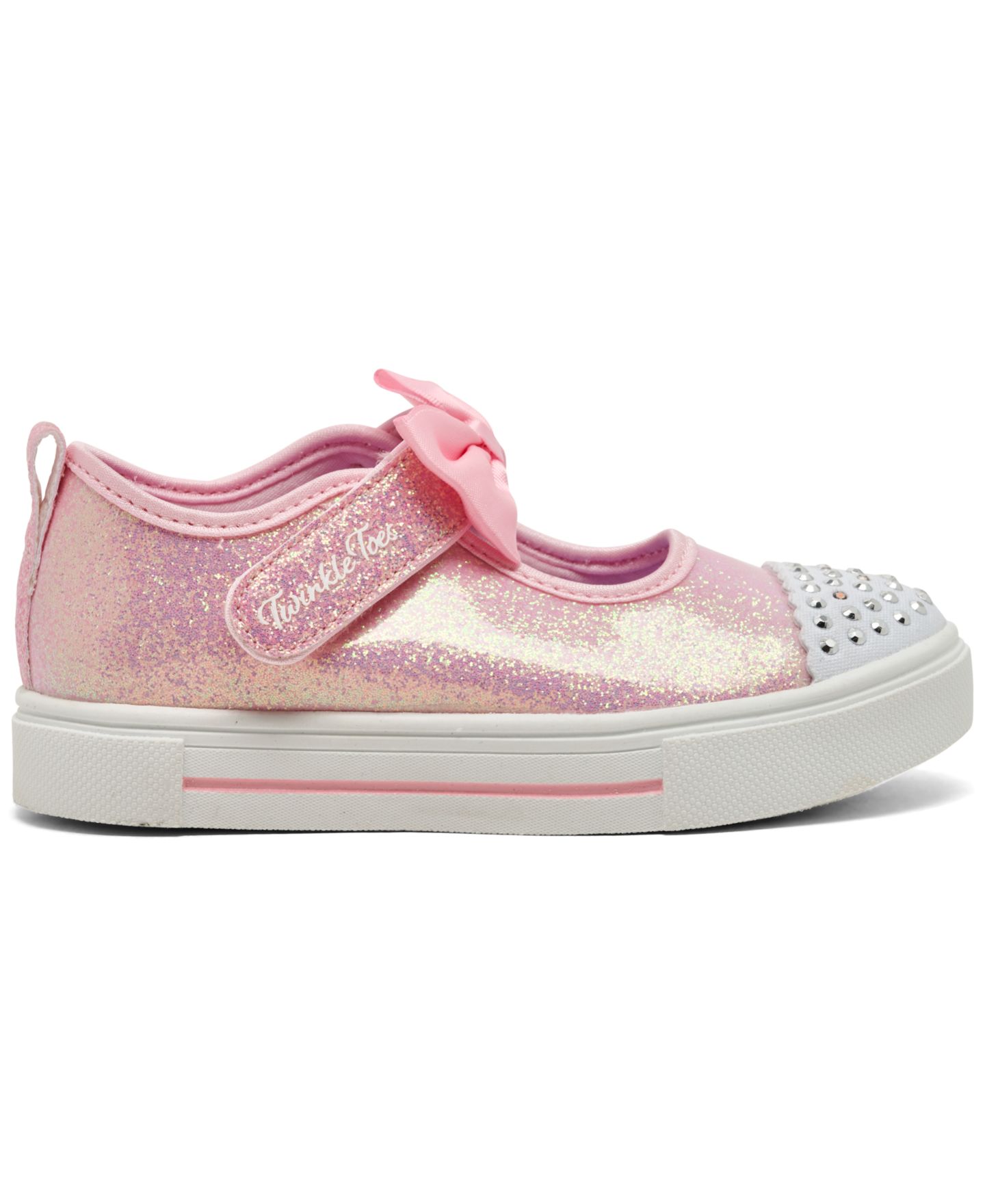 Детские кроссовки Skechers Twinkle Toes Twinkle Sparks Precious Jane для девочек, цвет: Светлый розовый — фото 2