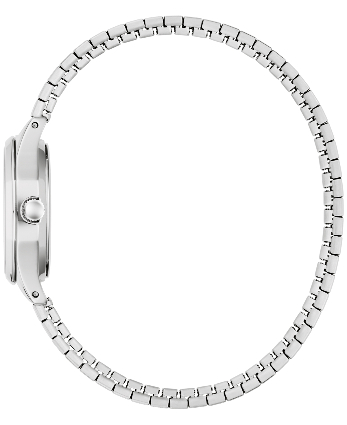 Caravelle Women's Vintage Silver-Tone Stainless Steel Expansion Watch, 24mm