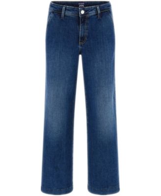 Women's Zoya Wide-Leg Faded High-Rise Jeans