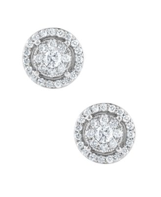 Diamond Earrings (1/2 ct. t.w.) in 14k White Gold