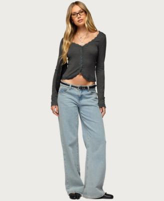 Women's Gayle Lacey Button Up Top