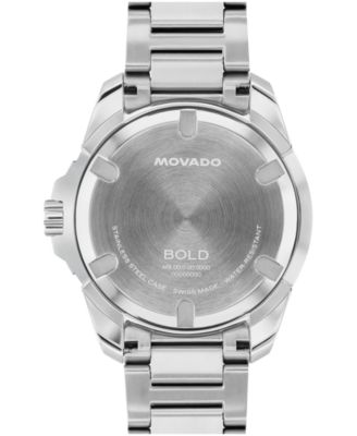 Men's Bold Verso S Swiss Quartz Stainless Steel Watch, 42mm