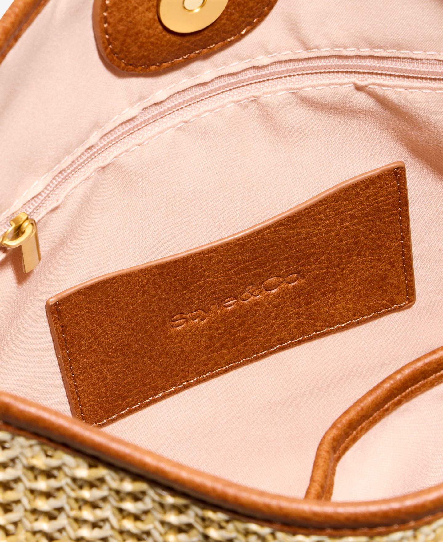 Женская сумка Style & Co Floral Straw Applique Dip Crossbody, цвет: Натуральный — фото 6