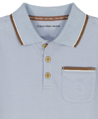 Baby Boys' Tipped Polo Shirt and Twill Shorts, 2-Piece Set