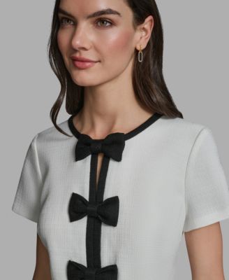 Women's Bow Detail A-Line Dress