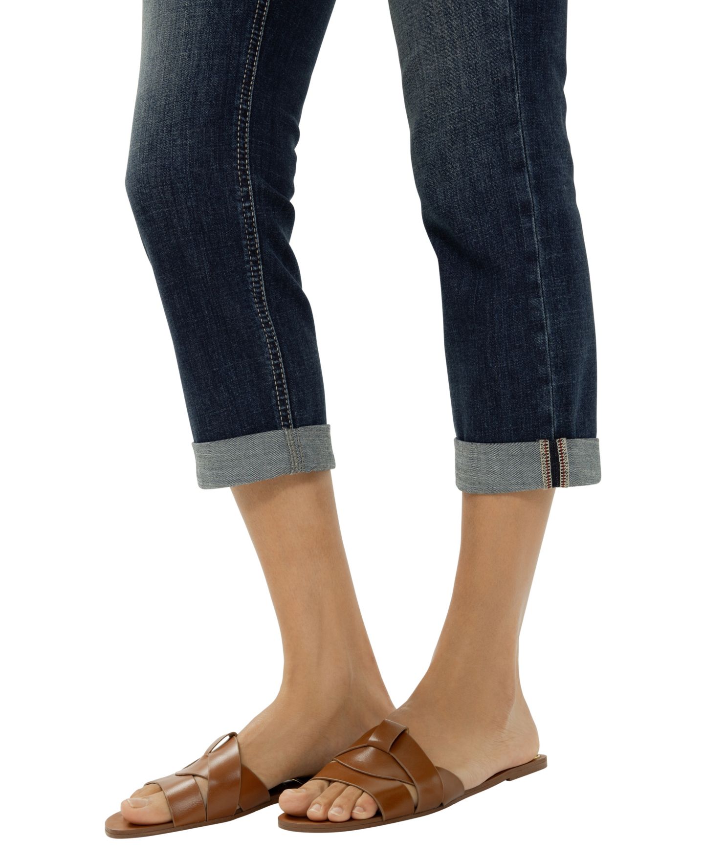 Женские джинсы Silver Jeans Co. Suki Mid-Rise Americana Luxe Stretch Capri, цвет: Dreamscape — фото 3