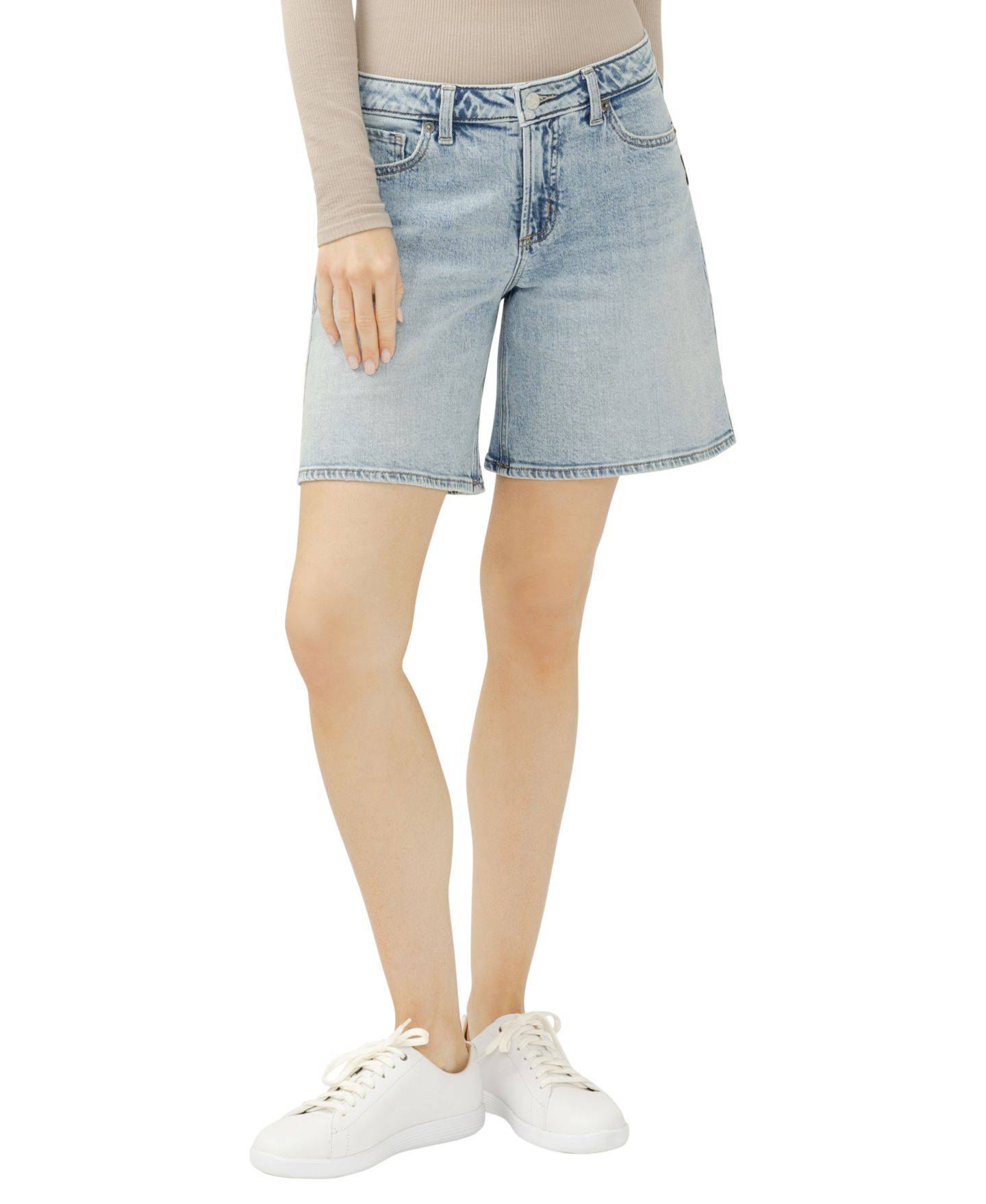 Женские шорты Silver Jeans Co. Loose & Low-Rise, цвет: Santa Rosa — фото 1