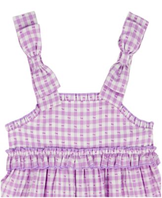 Girls' 2T-6X Plaid Ruffled Tunic and Capri Leggings, 2-Piece Set