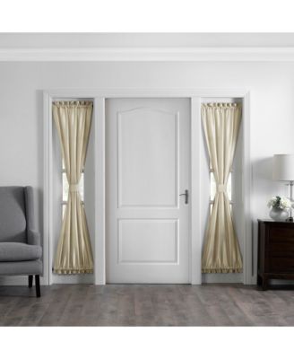 Colette Faux Silk Side Door Window Panel