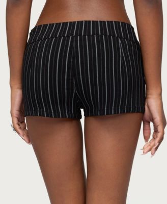 Women's Violetta Striped Micro Shorts