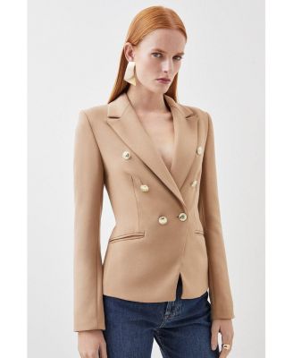 Women's Tailored Button Military Blazer