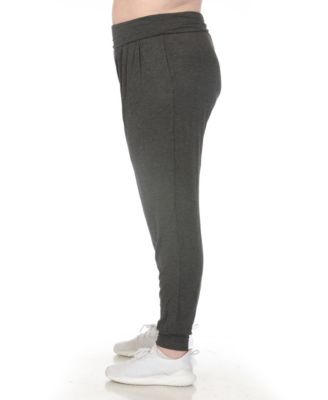 Plus Size High-Waist Pleated Lounge Pants